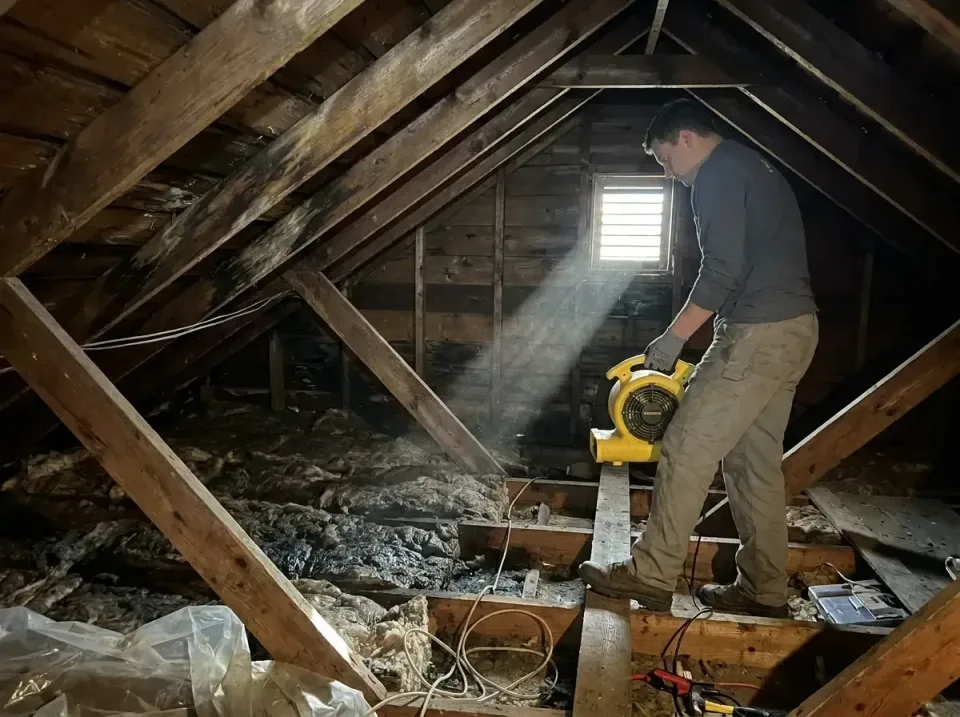 attic-water-damage-drying-proc-007 — frequently asked questions, Emergency Water Extraction & 24/7 Flood Response in Freelan…